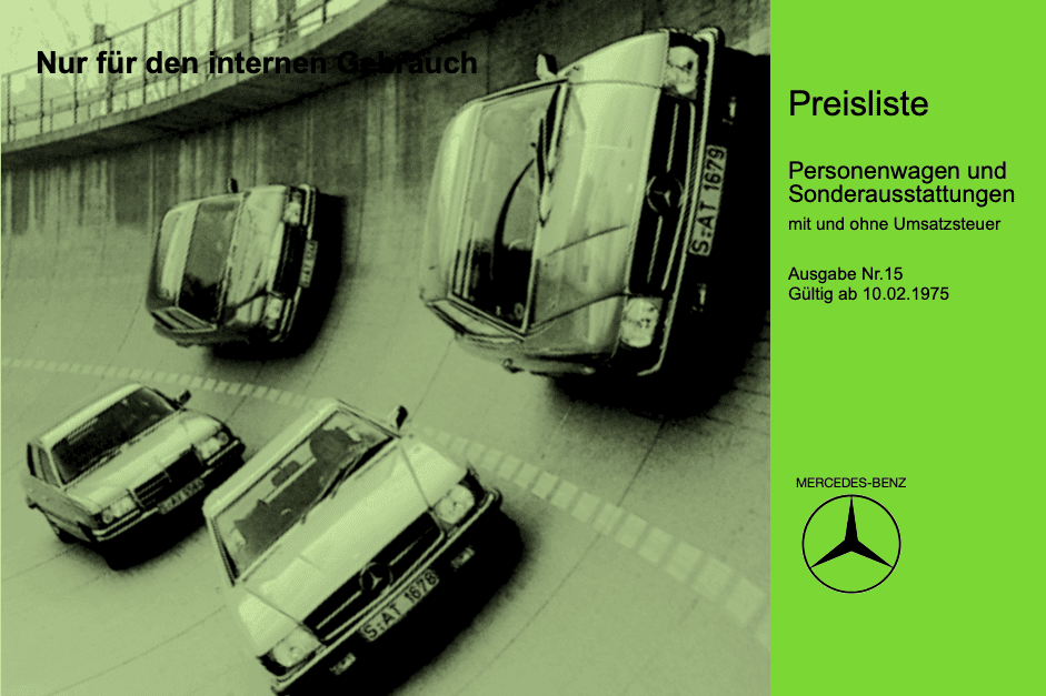 Preisliste ab 02/1975