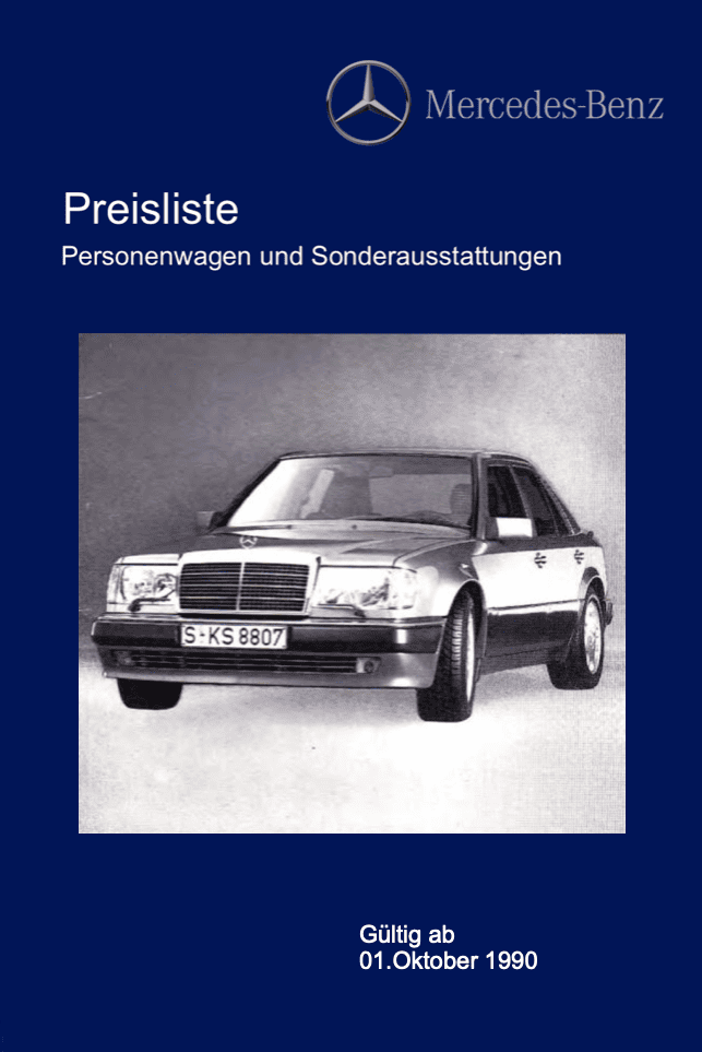 Preisliste ab 10/1990